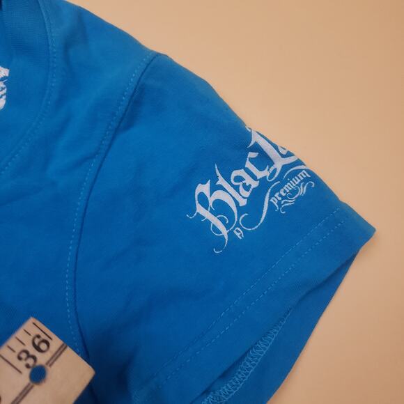 Vintage y2k Blac Label Pink Impure Hearts Womens studded Top M - Picture 9 of 15